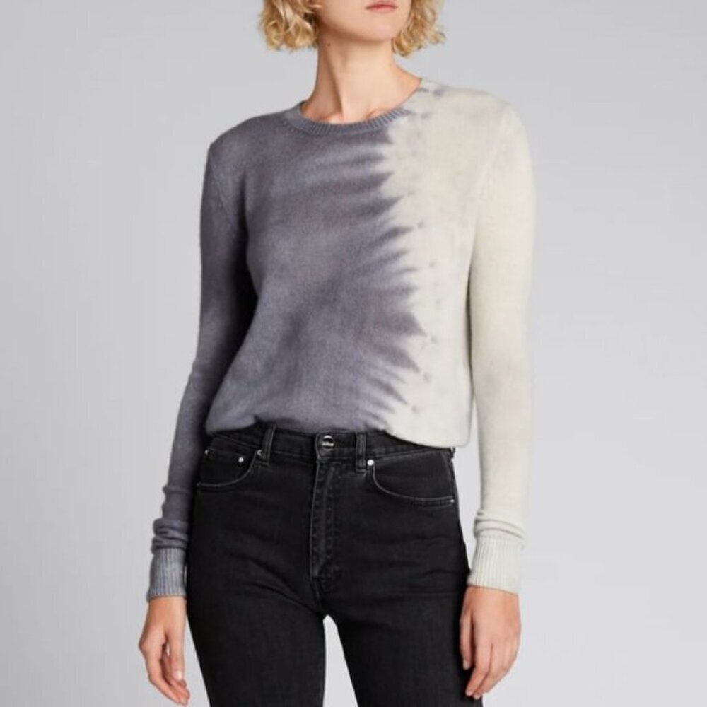 The Elder Statesman Women's Snake Tranquility Tie-Dye Cashmere Sweater Pullover